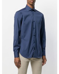 Chemise de ville bleu marine Barba