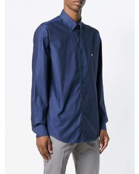 Chemise de ville bleu marine Etro