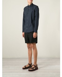 Chemise de ville bleu marine Jil Sander