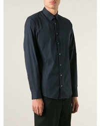 Chemise de ville bleu marine Jil Sander