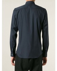 Chemise de ville bleu marine Jil Sander