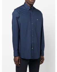 Chemise de ville bleu marine Etro