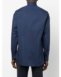 Chemise de ville bleu marine Etro