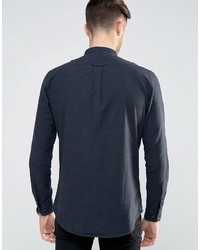 Chemise de ville bleu marine Farah