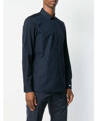 Chemise de ville bleu marine Neil Barrett