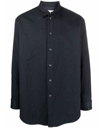 Chemise de ville bleu marine Jil Sander