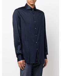 Chemise de ville bleu marine Canali