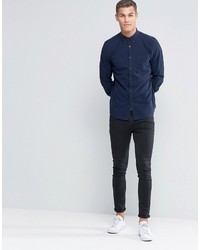 Chemise de ville bleu marine Jack Wills