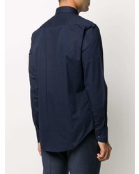 Chemise de ville bleu marine Emporio Armani