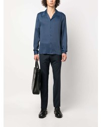 Chemise de ville bleu marine Sandro