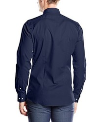 Chemise de ville bleu marine Strellson Premium