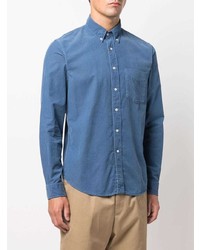 Chemise de ville bleue Aspesi