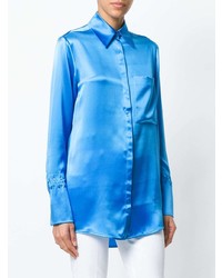 Chemise de ville bleue Victoria Victoria Beckham