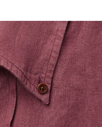 Chemise de ville bordeaux Drakes