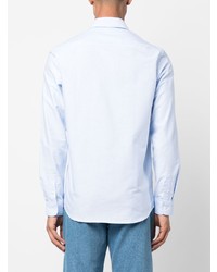 Chemise de ville brodée bleu clair A.P.C.