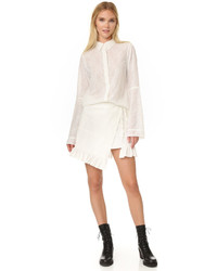 Chemise de ville en chiffon blanche