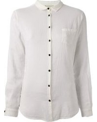 Chemise de ville en soie blanche Forte Forte