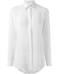 Chemise de ville en soie blanche Givenchy