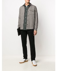 Chemise de ville gris foncé Barbour