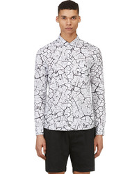 Chemise de ville imprimée blanche et noire Surface to Air