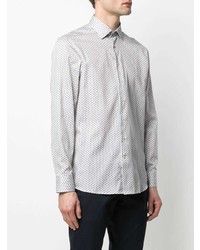 Chemise de ville imprimée blanche Etro