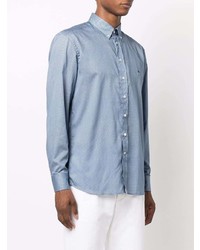 Chemise de ville imprimée bleu clair Etro