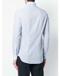 Chemise de ville imprimée bleu clair Orian