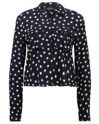 Chemise de ville imprimée bleu marine Superdry