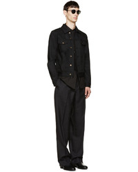 Chemise de ville noire Maison Margiela