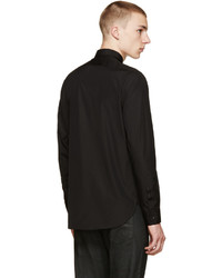 Chemise de ville noire Saint Laurent