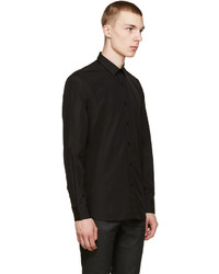 Chemise de ville noire Saint Laurent