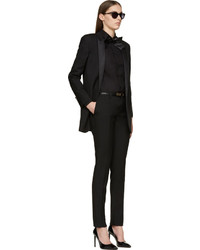 Chemise de ville noire Saint Laurent