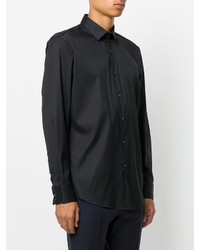 Chemise de ville noire Hugo Boss