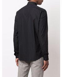 Chemise de ville noire Z Zegna