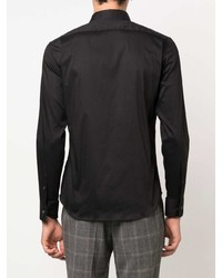 Chemise de ville noire Emporio Armani