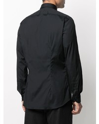 Chemise de ville noire Xacus