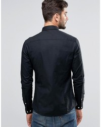 Chemise de ville noire Asos