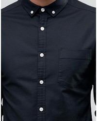 Chemise de ville noire Asos