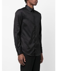 Chemise de ville noire Emporio Armani