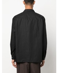 Chemise de ville noire Lemaire