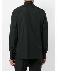 Chemise de ville noire Z Zegna