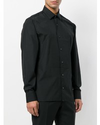 Chemise de ville noire Z Zegna