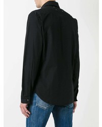 Chemise de ville noire Maison Margiela