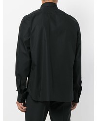 Chemise de ville noire Z Zegna