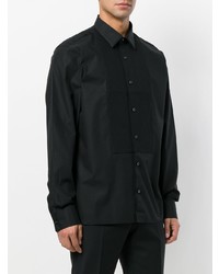 Chemise de ville noire Z Zegna