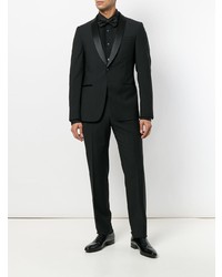 Chemise de ville noire Z Zegna