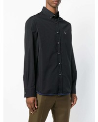 Chemise de ville noire Lanvin