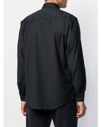 Chemise de ville noire Z Zegna