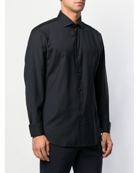 Chemise de ville noire Z Zegna