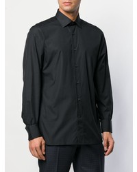 Chemise de ville noire Ermenegildo Zegna